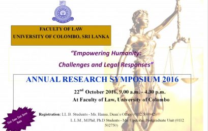 Annual Research Symposium 2016