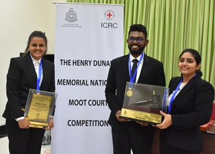The Faculty of Law emerged Champions at the Henry Dunant Memorial Moot Court Competition 2019