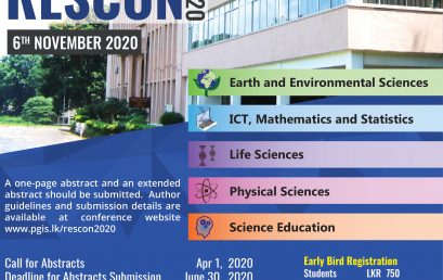 Calling Applications for PGIS Research Congress (RESCON 2020)