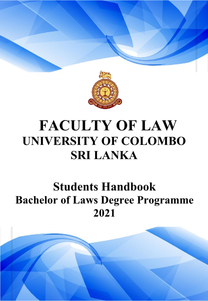 Student Hand Book | Faculty Of Law