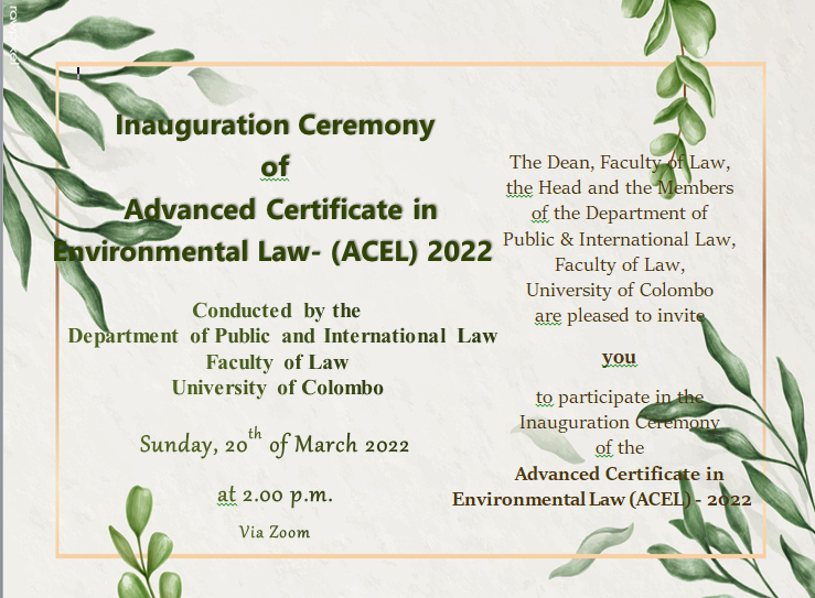 Inauguration Ceremony – ACEL – 2022