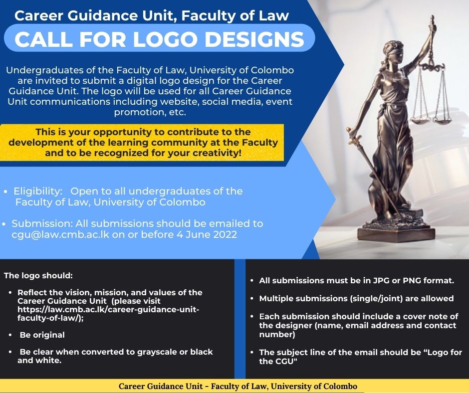 CALL FOR LOGO DESIGNS – CGU, Faculty of Law