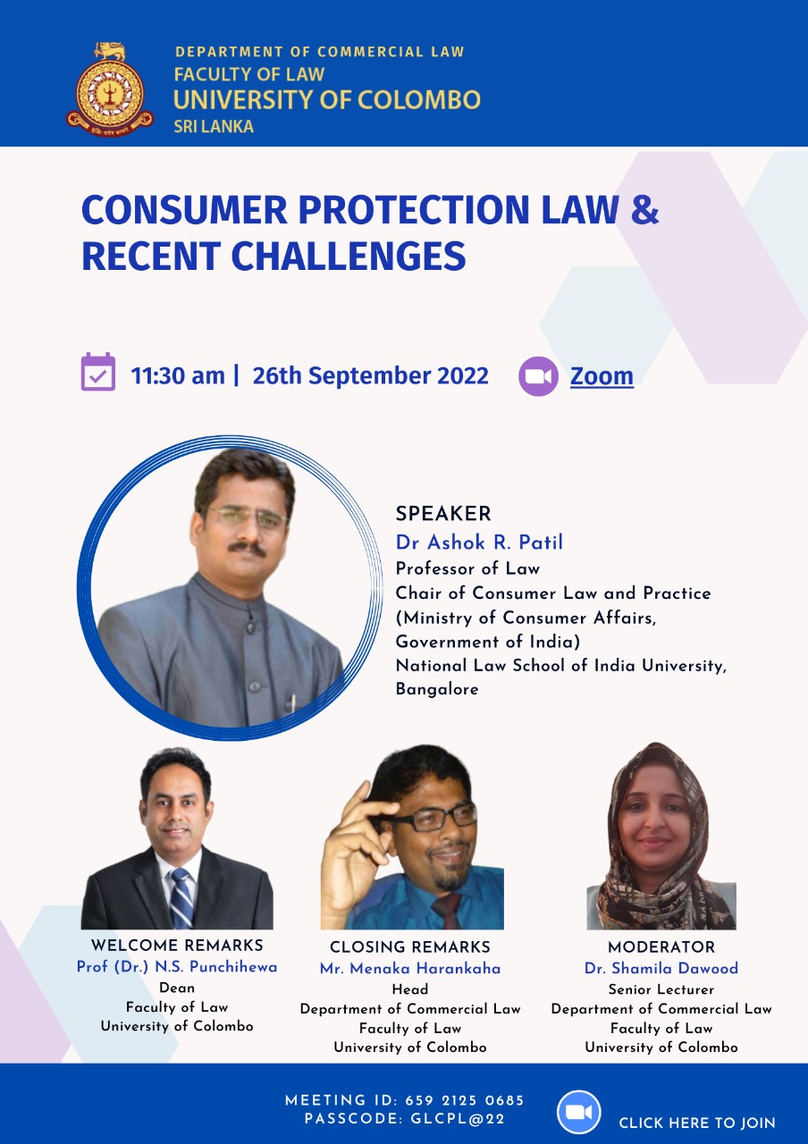 Guest Lecture on Consumer Protection
