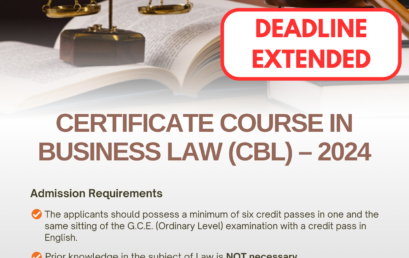 CERTIFICATE COURSE IN BUSINESS LAW (CBL) – 2024