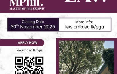M.Phil. / Ph.D. in Law – Applications are open now.