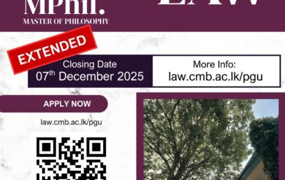 M.Phil. / Ph.D. in Law – Applications are open now.