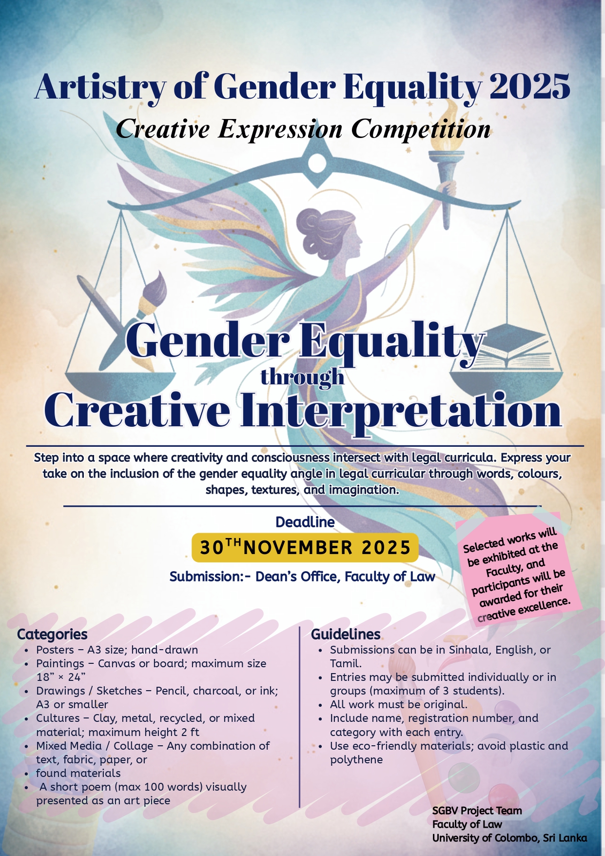 Artistry of Gender Equality 2025 – Creative Expression Competition