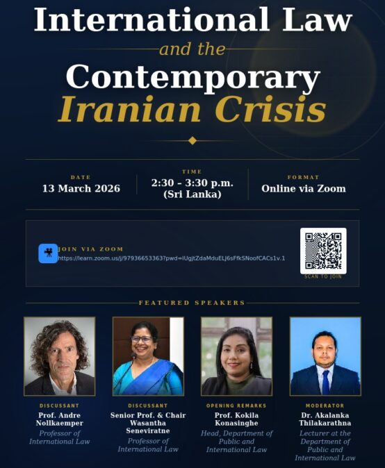 Webinar on Recent Developments in International Law – The Iranian Crisis